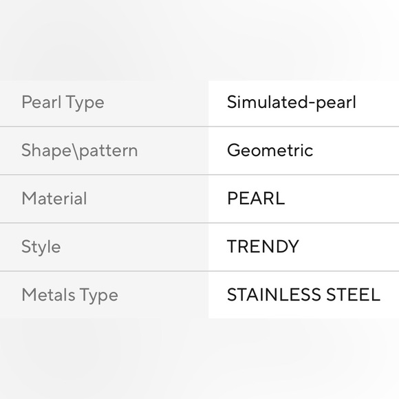 NWOT Classy/Elegant Stainless Steel Square Hoop Earrings
Faux Pearls in Gold - Picture 12 of 12